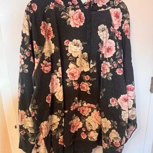 torrid Black Hoodie with Cream Lining